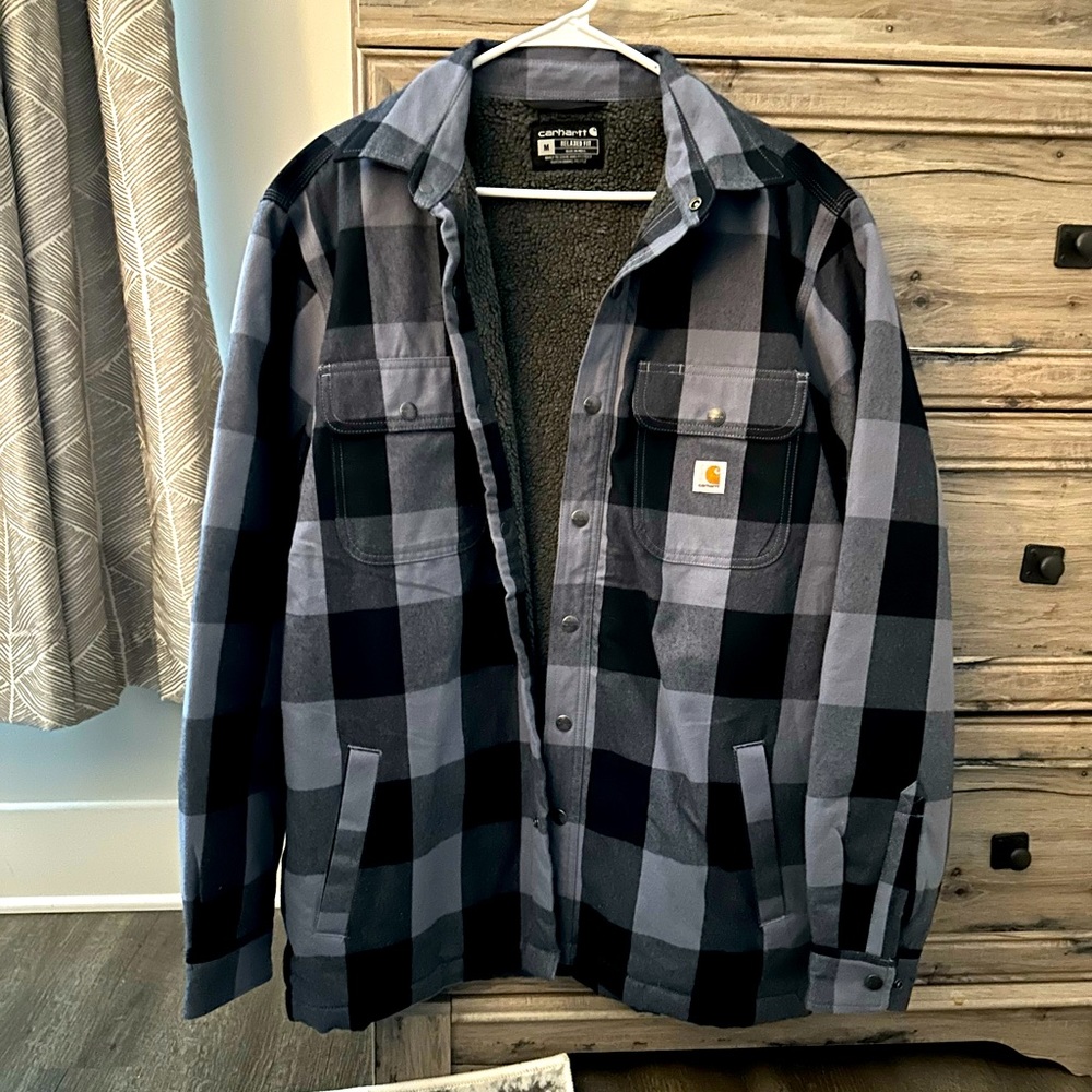 Men’s Carhartt Sherpa Lined Flannel Jacket